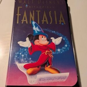 Disney Fantasia VHS with Red and Blue Highlights